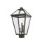 Z-Lite Talbot 3 Light Outdoor Post Mount Fixture, Oil Rubbed Bronze And Seedy 579PHXLS-ORB - alternate 6